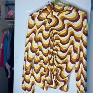 Abstract Colorful Shirt 💛🤎🧡